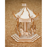 Chipboard - caroussel met pony's (Chipboard - caroussel met pony's)